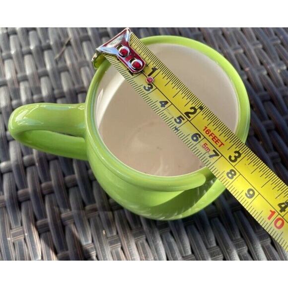 Snoopy Mug Peanuts Worldwide Doghouse with Lights and Music Notes Green 3.5" - Picture 5 of 6